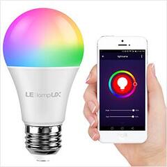 9W RGB WiFi Smart Light Bulb, Works with Alexa, Google Assistant - Lepro