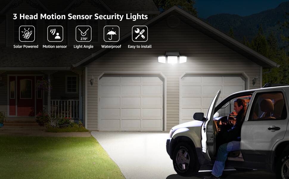 Outside garage deals lights solar