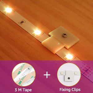 Lepro 50ft LED Strip Lights, Ultra-Long RGB 5050 LED Strips with Remote  Controller and Fixing Clips, Color Changing Tape Light with 12V ETL Listed