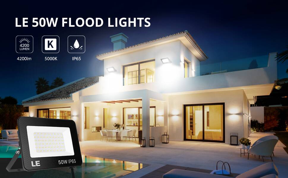 LE 50W Super Bright Outdoor LED Flood Light at Rs 2160/piece, LED  Floodlight in Jaipur