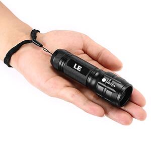 LE LED Flashlights LE1000 High Lumens, Bright Small Flashlight, Zoomable,  Waterproof, Adjustable Brightness Flash Light for Outdoor, Emergency, AAA  Batteries Included, Camping Accessories