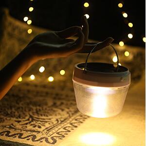 LE 3000K RGB Solar LED Camping Lantern USB Rechargeable