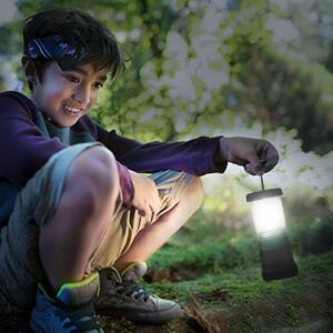 Lepro LED Camping Lantern, Mini Camping Lantern, 350LM, 4 Light Modes, 3 AA Battery Powered Lantern Flashlight for Home, Gard