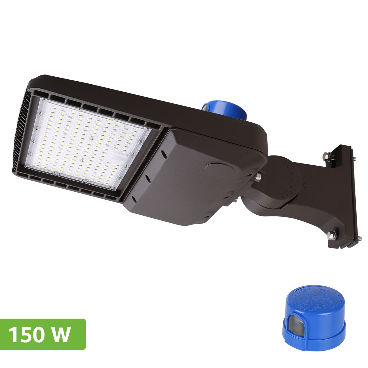 UL DLC Premium 150W LED Shoebox Area Light Parking Lot Light Replace 400W-600W 