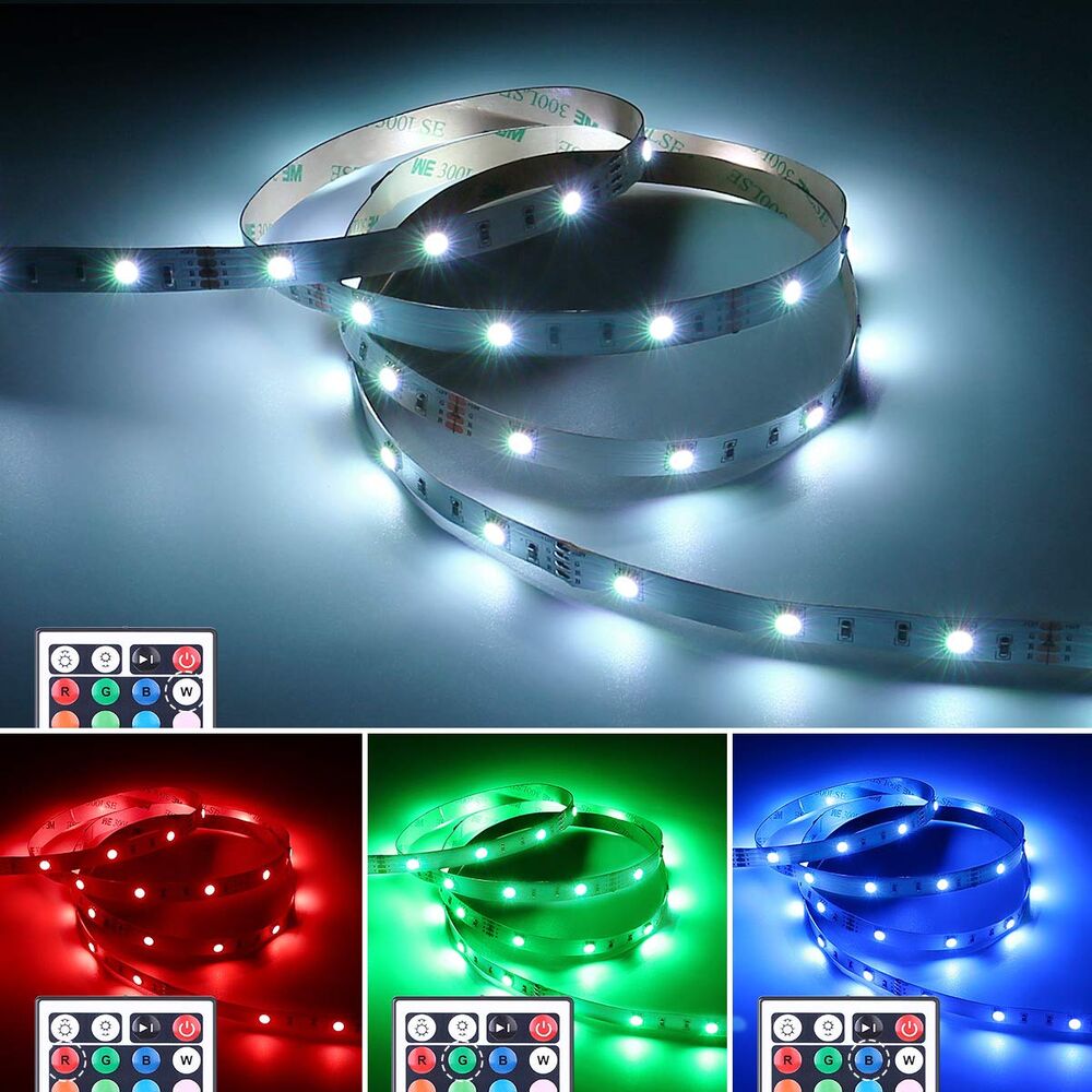 16 Color LED Strip Lights SMD 5050 Flexible Dimmable with Remote – West  Ivory LED Lighting