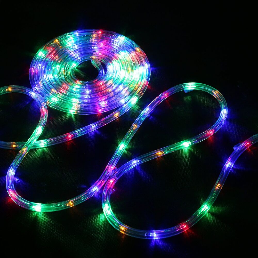LED Rope Lights Low Voltage Daylight White Waterproof Connectable Clear Tube 