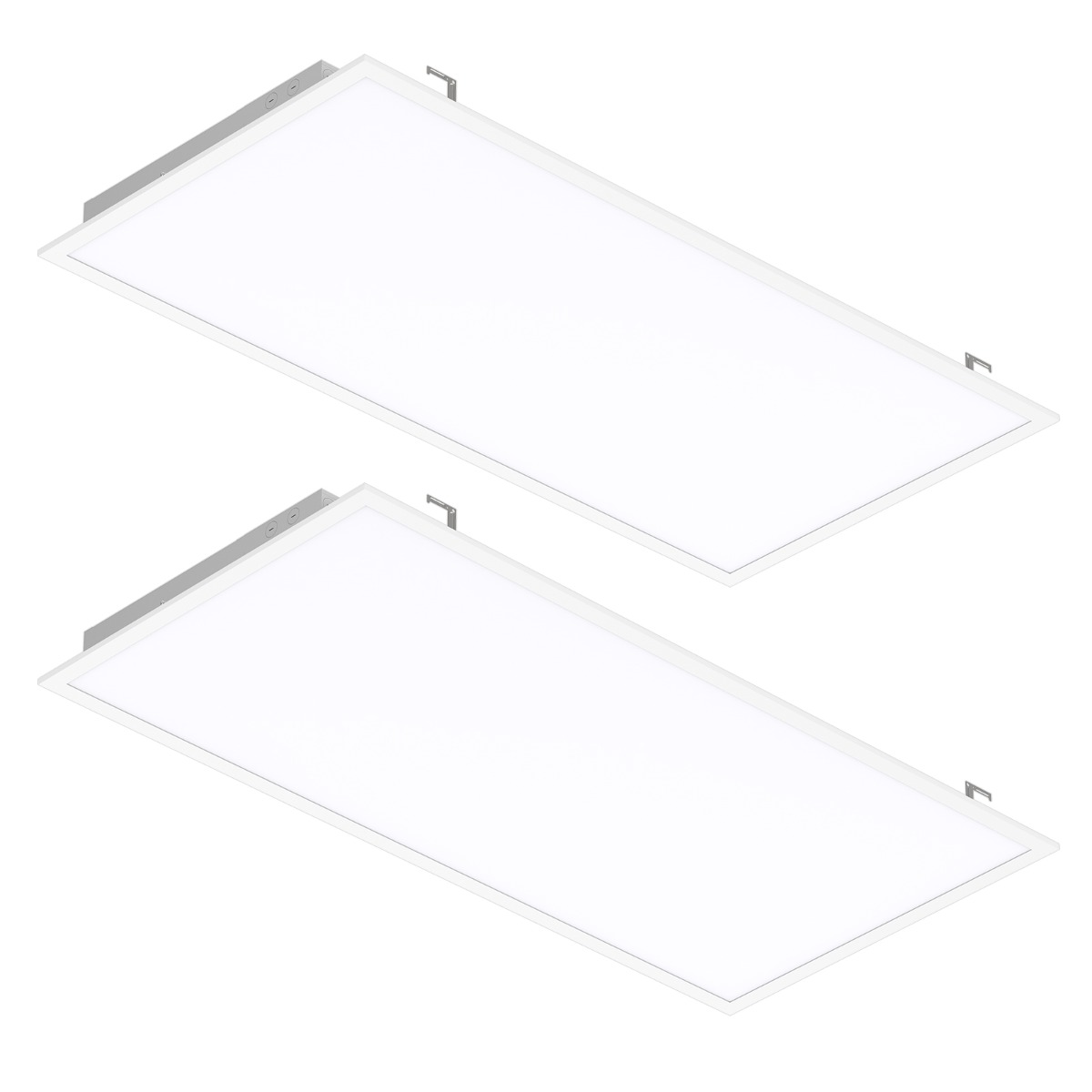 Lepro 2 Pack 2x4 LED Flat Panel Light for Schools, Hospitals, Offices. 50W,  6500 Lumens, White 5000K Daylight White
