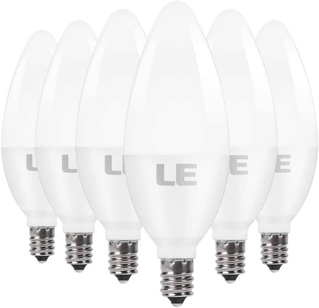 Dimmable 120V AC 2W Warm White LED E12 Base Candelabra Candle Light Bulb 
