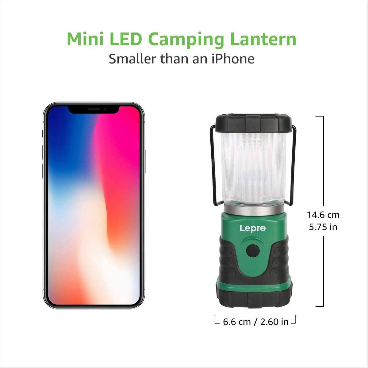 Lepro LED Camping Lantern, Mini 350LM, 4 Light Small, White