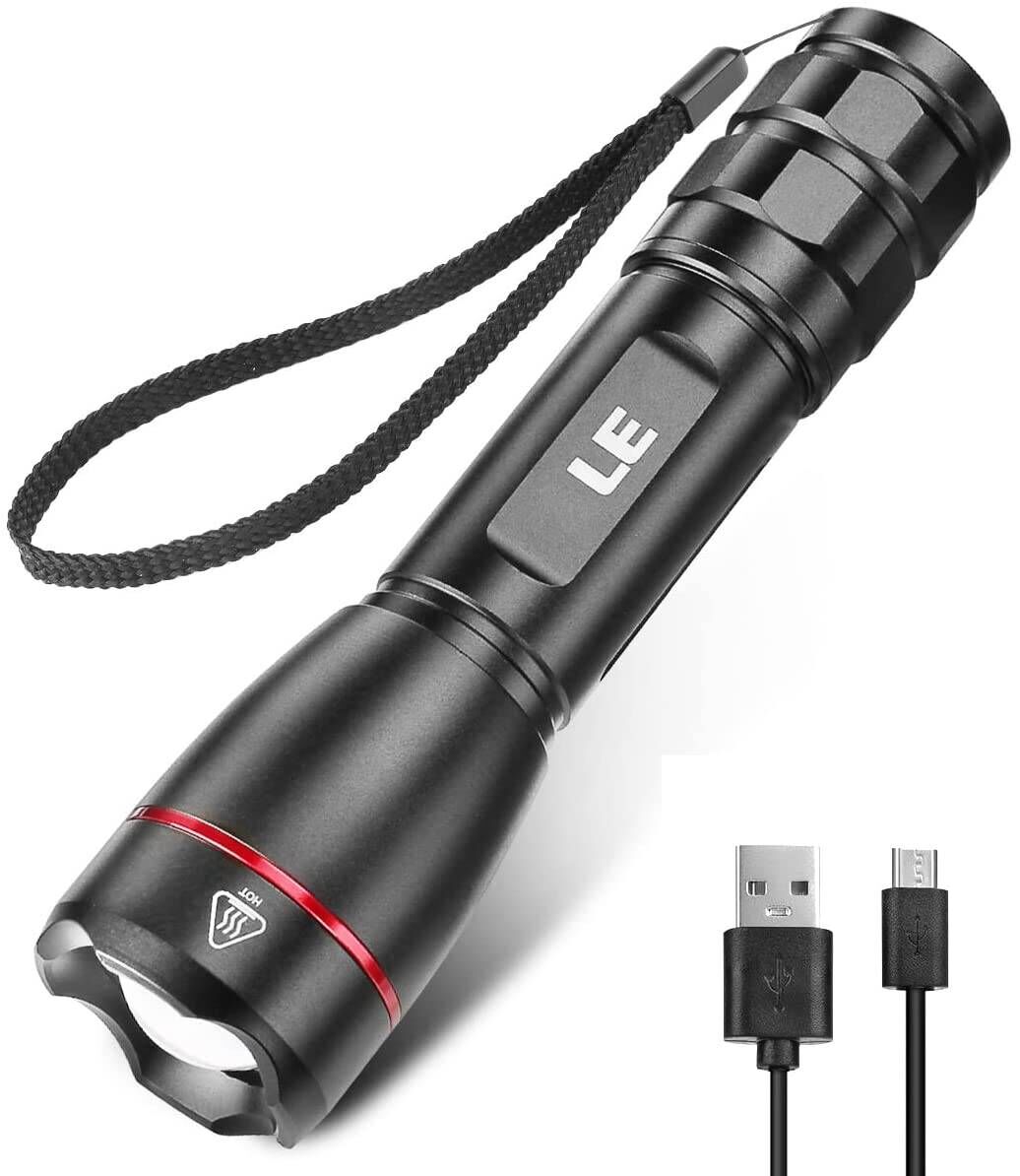 Powerful LED Flashlight 72000 Lumens LED Torch Light Tactical Portable 5 Modes 