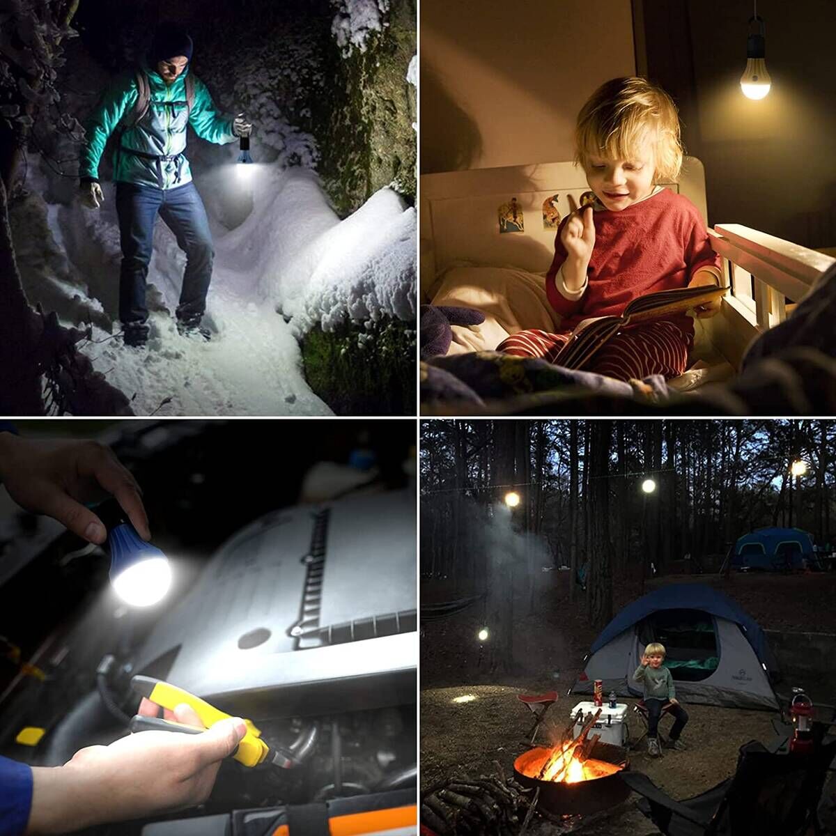 Camping Lights 5 Pack, Portable Camping Light 4 Lighting Modes, Battery  Operated Hanging Tent Light LED Camping Tent Lantern Camping Equipment for  Camping Hiking Backpacking Fishing Outage
