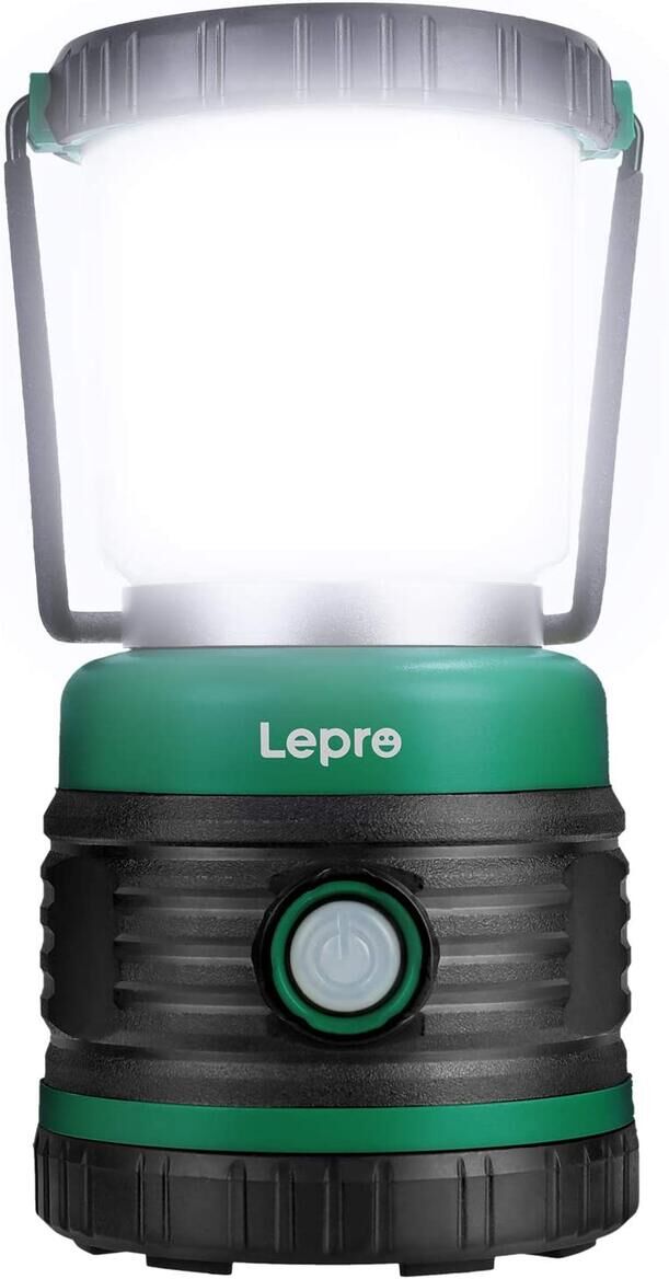LE LED Camping Lantern, Battery Powered LED with 1000LM, 4 Light Modes,  Waterproof Tent Light, Perfect Lantern Flashlight for Hurricane, Emergency