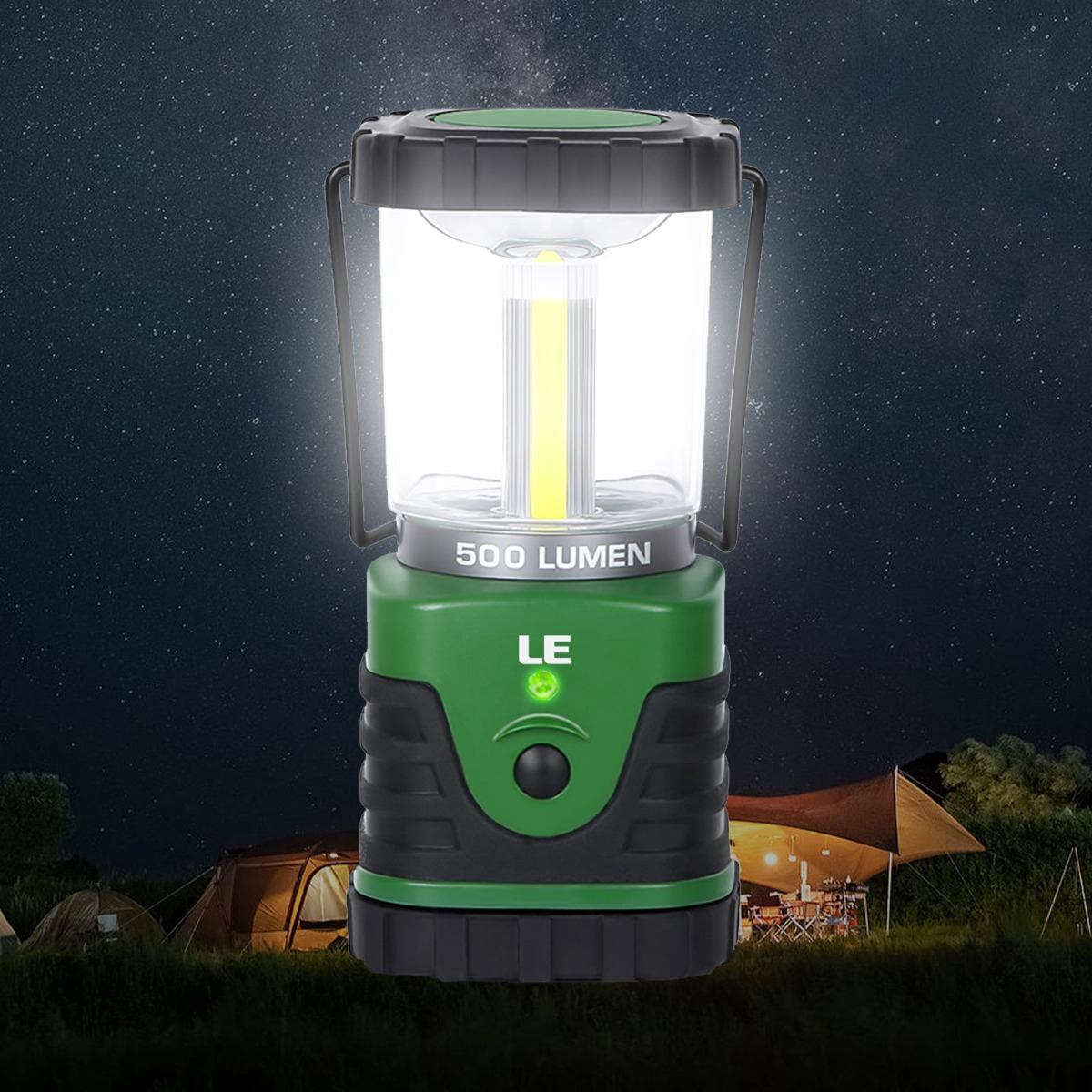 LE 9W Battery Powered Camping Lanterns Ultra Bright 500LM