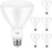 LE BR30 E26 Light Bulbs, Dimmable LED Bulb, 9 Watts 65W Equivalent, 5000K Daylight White, Indoor Flood Light for Recessed Cans, UL & FCC Listed, Pack of 6