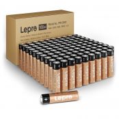 Lepro AAA Alkaline Batteries, 1.5 Volt 1200mAh Triple A Batteries, Long Lasting Power, Holds Power Up to 10 Years, Anti-Leakage Technology, Ideal for Everyday Devices, Pack of 100
