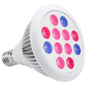 12W PAR38 LED Grow Lights, Regular E26 Sized Socket, Red + Blue for Hydroponic Plants, Greenhouse Lighting