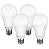 Pack of 4 Units, 15W A21 E26 LED Lamp, Warm White, 1500lm Dimmable lamp, 2700K LED Light Bulb