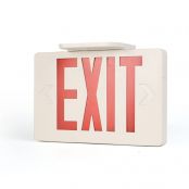 Double Sided Red LED Standard Exit Emergency Sign Light with Battery Backup for Offices, Schools, Hospitals. UL Listed