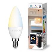 LE LampUX Smart WiFi E12 Light Bulb, 40W Equivalent Candelabra Led Bulbs Compatible with Alexa Google Assistant, No Hub Required, Dimmable, Tunable White (2700-6500K, Soft to Daylight, 4.5W)
