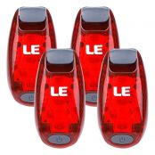 LED Warning Light, 3 Modes Safety Light, Bike Tail Lights,Batteries Included, Pack of 4 Units