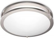 LE 12-Inch 18W Dimmable LED Flush Mount Ceiling Light, 120W Incandescent Bulbs Equivalent, 1550lm, 5000K Daylight White, 120° Beam Angle, LED Ceiling Lighting Fixture, UL Listed