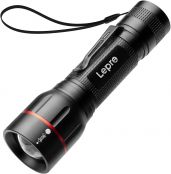 Lepro LED Tactical Flashlight with Clip, LE2050 High Lumen, Super Bright, 5 Lighting Modes, Zoomable, Water Resistant, Pocket Size & Lightweight Flashlight, Powered by AAA Battery, Camping