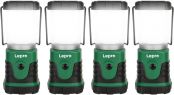 Lepro LED Camping Lantern, Mini Camping Lantern, 350LM, 4 Light Modes, 3 AA Battery Powered Lantern Flashlight for Home, Garden, Hiking, Camping, Emergencies( 4Packs)