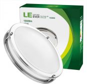LE 12-Inch 18W Dimmable LED Flush Mount Ceiling Light, 120W Incandescent Bulbs Equivalent, 1550lm, 5000K Daylight White, 120° Beam Angle, LED Recessed Lighting Fixture, UL Listed