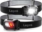 LED Headlamp Flashlights, Super Bright 1500Lux Head Lamp with 6 Lighting Modes, IPX4 Water Resistance, Perfect for Adults and Kids, Batteries Not Included, 2 Pack