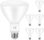 LE BR30 E26 Light Bulbs, Dimmable LED Bulb, 9 Watts 65W Equivalent, 3000K Soft White, Indoor Flood Light for Recessed Cans, UL & FCC Listed, Pack of 6