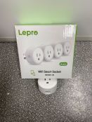 LEPRO Smart Plug, LE LampUX Smart Socket, Works with Alexa & Google Assistant, Mini Wifi Outlet, Remote Control Your Appliances with App and Voice Command, No Hub Required, 2.4GHz Wifi Only(Pack of 4)