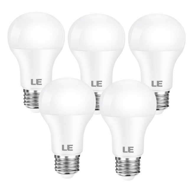 LE A19 LED Light Bulbs, 9W (60W Equivalent), 2700K (Soft Warm White