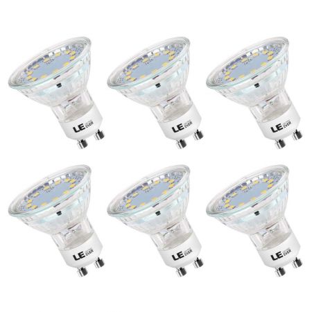 luft and Tilbud 3W GU10 LED Bulbs, 50W Halogen Bulb Equivalent, 5000K Daylight White, 350lm