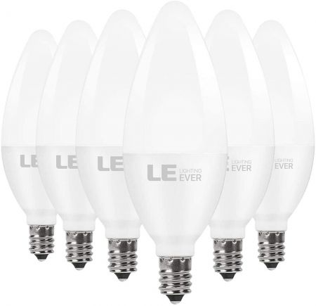 6 Pack E12 Led Candelabra Light Bulbs, Chandelier Led Light Bulbs Dimmable