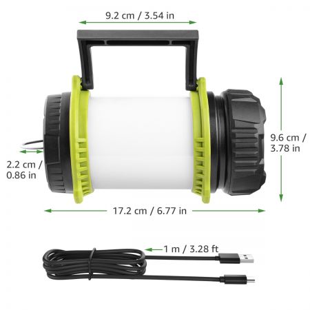 LE Outdoor Camping Lanterns USB Rechargeable Batteries