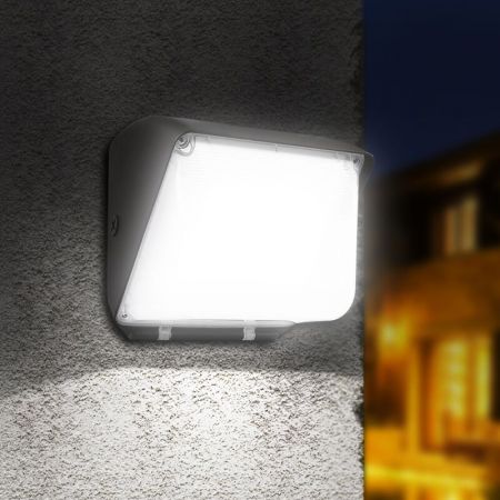 40w LED Wall Pack Light with Photocell Dusk to Dawn Outdoor Area Light Security 