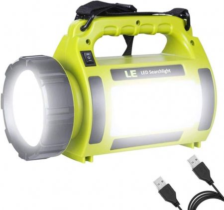 Bright Solar Power LED Work Light Portable Spotlight Flashlight Camping Lantern 