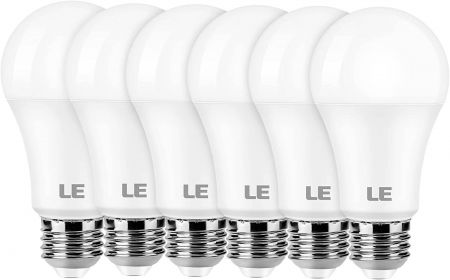 LE 100W Equivalent LED Light Bulbs, 14W 1550 Lumens, 2700K Warm White, Non-Dimmable, A19 E26 Standard Base, Listed, 15000 Hour Lifetime, Pack of 6