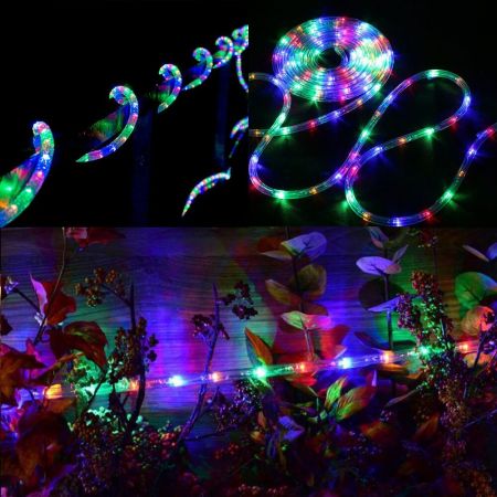 Solar Rope Tube Lights 100 LED 33ft Strip Waterproof Outdoor Landscape  Lighting