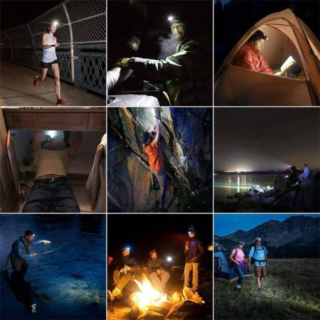 LE USB Rechargeable LED Headlamp Waterproof Dimmable