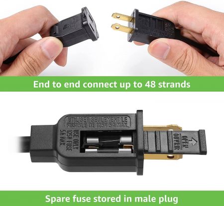 Plug in top patio lights