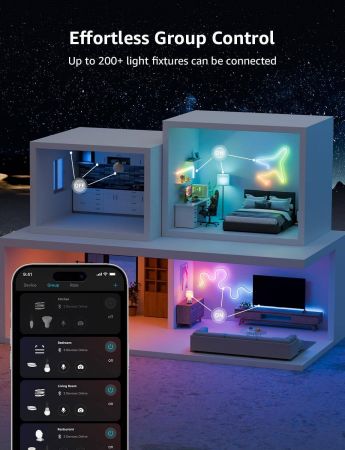Lepro N1 Ai Smart RGB Rope Lights LLM Ai Generated Lighting LightBeats Music Sync Color Segment DIY Voice Control Via App 1