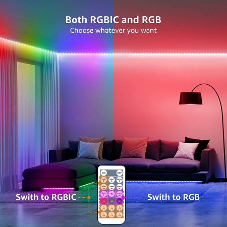 vertaling Onzin Hol Lepro 32.8ft MagicColor LED Strip Lights, Music Sync Light Strip with  Remote, 5050 RGB LED Lights for Bedroom, Home Decoration, TV, Gaming Room,  Party, Balcony and Camping