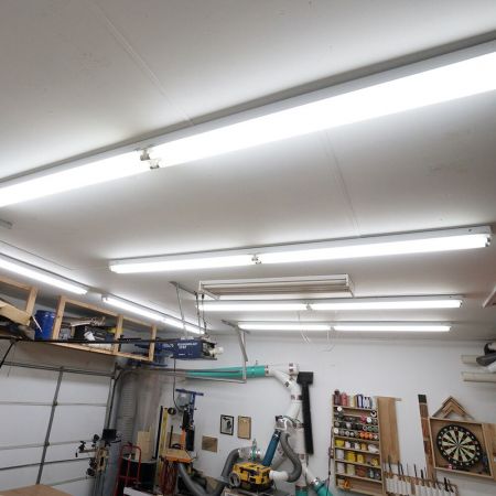 Skabelse strøm smidig Lepro 4 Pack 40W 4ft LED Shop Lights, LED Garage Lights for Shopping Mall,  Garage, Workshop, Basement, Supermarket