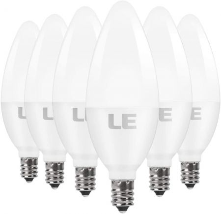 6 Pack E12 Led Candelabra Light Bulbs, Led Daylight Bulbs For Ceiling Fans