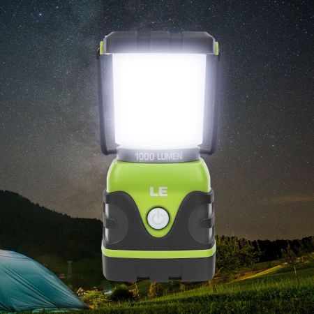 Lepwings Camping Lantern, solar Lanterns, 4400mAh Rechargeable Light 2-in-1  Dimmable Outdoor Waterproof Gear with