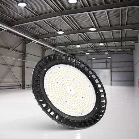 Lepro 150W Dimmable UFO High Light, 5000K LED UFO Lights for Warehouse, Factory, Garage. Free Shipping. UL
