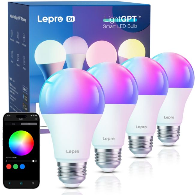 4 packs b1 smart led bulbs