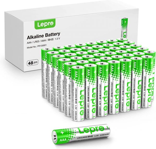 Lepro AAA Alkaline Batteries, 1.5 Volt 1200mAh Triple A Batteries, Long
