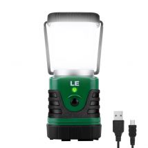 Le LED Camping Lantern Rechargeable 1000lm 4 Light Modes 4400mAh Power Bank IP44 Waterproof Perfect Lantern Flashlight for